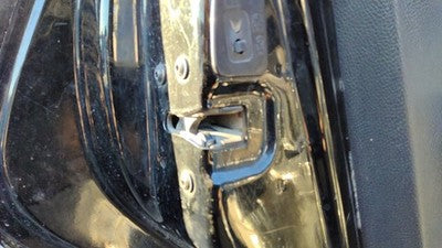 2002-2009 Ford Expedition Driver Left Rear Door Latch With Rods/Cables Oem Back