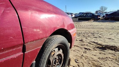 1994-1997 Ford Aspire Passenger Right Front Fender Oem E5 Red F4bz16005a