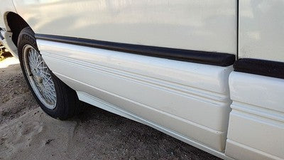 1994 Pontiac Bonneville Passenger Right Rear Moulding From Door Back Trim White
