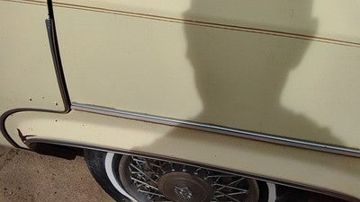 1980-1984 Cadillac Deville Driver Left Chrome Trim Rear Back Strip Oem