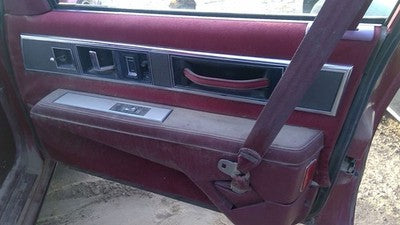 1990 Olds Eighty Eight Passenger Right Front Inside Door Trim Panel Only Oem Red