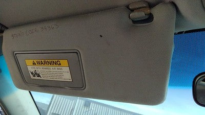 2006-2010 Honda Odyssey Driver Left Sun Visor Oem Gray 83280Shja01zb