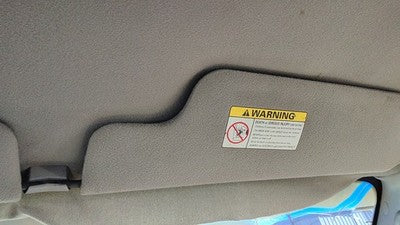 1999 Ford F150 Passenger Right Sun Visor Oem Gray C2
