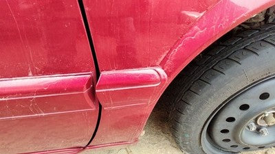 95-02 Eldorado Passenger Right Moulding From Fender Trim Strip Crimson Red 86U