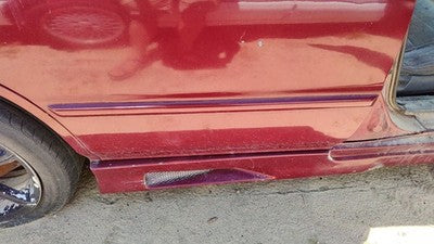 94-96 Honda Accord Passenger Right Rear Moulding From Door Back Trim Strip Red
