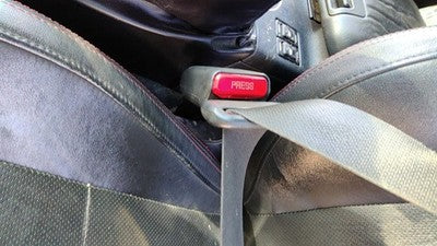 15-21 Subaru Wrx Driver Left Front Seat Belt Buckle Receiver Cbl30 Carbon Black