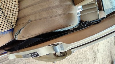 1980 Mercedes 300Td Driver Left Front Seat Belt Retractor Oem Shoulder Brown