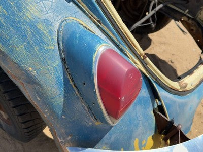 71-72 Super Beetle Driver Left Tail Light Brake With Housing Extension Oem Rear