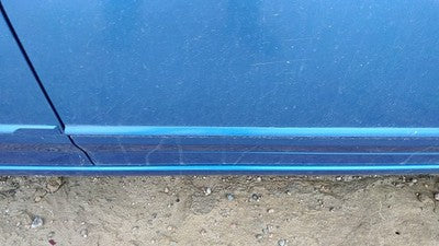 08-14 Dodge Avenger Passenger Right Front Moulding From Door Trim Strip Blue Pbd