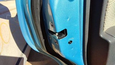 2014-2019 Nissan Versa Note Driver Left Rear Door Latch With Rods/Cables Back