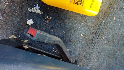 1993 Gmc Safari Driver Left Front Seat Belt Buckle Receiver Oem Blue