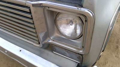 1973-1978 Chevy C20 Silverado Driver Left Chrome Headlight Trim Surround Oem
