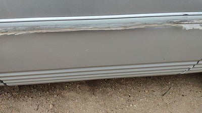 2000 Town & Country Driver Left Rear Moulding From Door Back Trim Strip Silver
