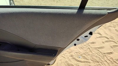 02-04 Altima Passenger Right Rear Door Trim Panel With Switches Back Frost K