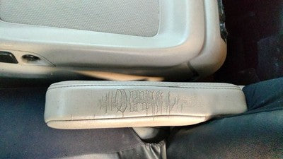 2000-2002 Chevy Suburban Driver Left Arm Rest Oem Leather Seat Front 88936770