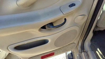 00-02 Ford Expedition Driver Left Rear Door Trim Panel With Switches Back Tan Fh