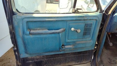 1982 Ford F150 Driver Left Front Door Trim Panel Manual Windows Oem Blue