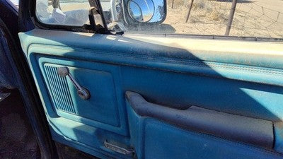 1982 Ford F150 Passenger Right Front Door Trim Panel Manual Windows Oem Blue