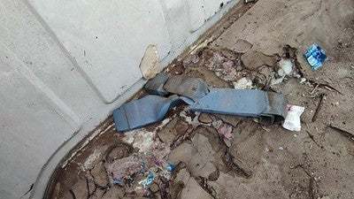 1984 Dodge Ram W250 Passenger Right Front Seat Belt Buckle Receiver Oem Blue