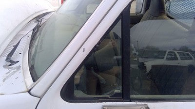 1992-1997 Ford F450 Driver Left Front Vent Window Small Door Glass With Frame
