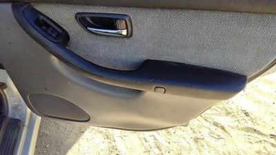 00-02 Subaru Legacy Passenger Right Rear Door Trim Panel With Switches Back Gray