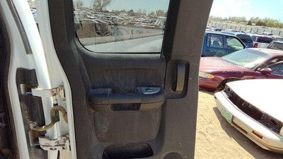 07-08 Silverado 2500 Driver Left Rear Inside Door Trim Panel Only Back Ebony 19D