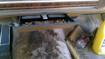 1985 Olds 88 Ash Tray Assembly Oem Slide Out Dash Tan