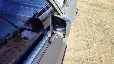 80-91 Grand Marquis Passenger Right Chrome Side Mirror With Control Cable Gray