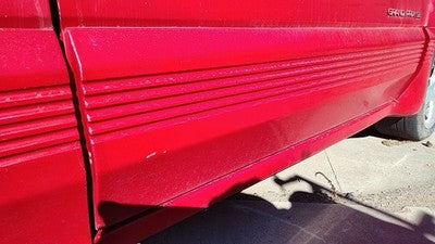1993 Grand Prix Passenger Right Front Moulding From Door Trim Strip Red 2 Door