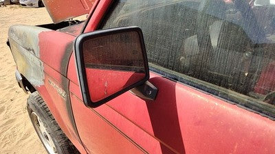 1984-1990 Ford Bronco 2 Driver Left Manual Side Mirror Door Mounted Oem Red