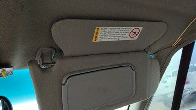 1998 Buick Lesabre Passenger Right Sun Visor Oem Grey 17C