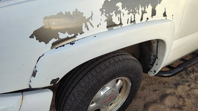 03-07 Suburban Driver Left Front Wheel Flare Moulding Fender 50U Summit White