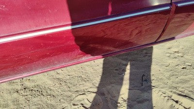 1996 Olds 88 Driver Left Front Moulding From Door Oem Trim Strip Red