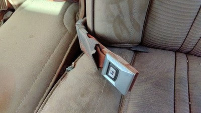 1984 Jeep Grand Wagoneer Driver Left Front Seat Belt Buckle Receiver Oem Brown