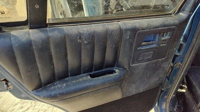 1994 Chevy S10 Blazer Driver Left Rear Door Trim Panel With Switches Back Black