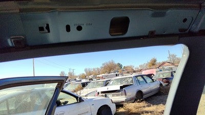 89 Olds Cutlass Cierra Passenger Right A Pillar Trim Windshield Post Panel Blue