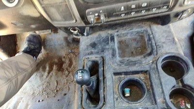 16 Dodge Ram 4500 Center Floor Console Oem 4X4 Shifter Tray Cup Holders Repaired