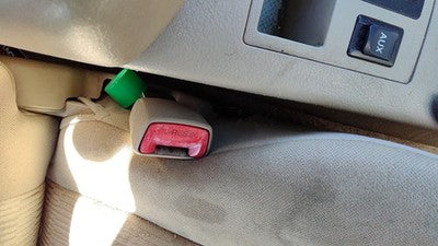 09-12 Toyota Rav-4 Passenger Right Front Seat Belt Buckle Receiver Sand Beige
