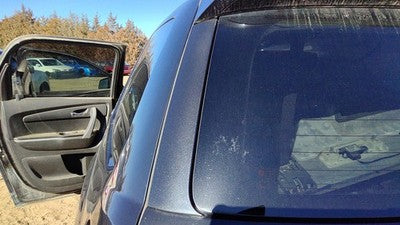 2009 Gmc Acadia Driver Left Rear Moulding On Quarter Panel Oem 58U Carbon Black