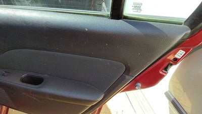 10-12 Fusion Passenger Right Rear Door Trim Panel With Switches Back Black Dw