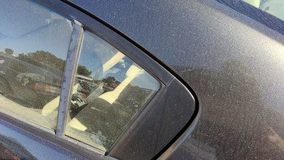 2010-2013 Mazda 3 Driver Left Rear Vent Window Back Door Glass With Frame Oem