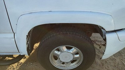 03-07 Suburban Passenger Right Front Wheel Flare Moulding Fender Summit White
