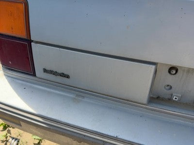 1986 Olds 88 License Plate Trim Surround Panel Oem Tail Trunk Finish Silver