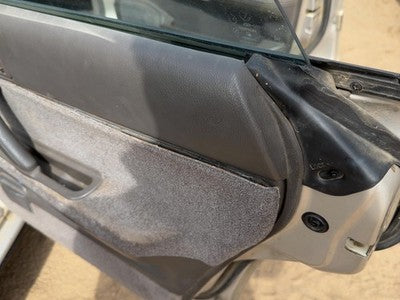 1990 Subaru Legacy Passenger Right Rear Door Trim Panel With Switches Back Gray
