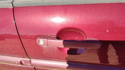 06-11 Accent Passenger Right Front Outside Door Handle 5r Wine Red 4 Door