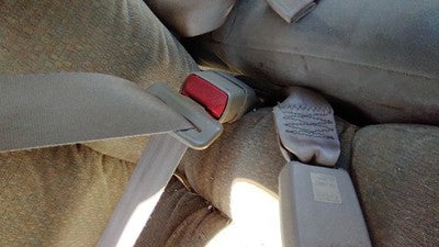 Buick Century Passenger Right Front Seat Belt Buckle Receiver Oem Taupe 52B