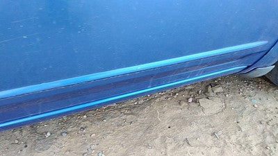 08-14 Dodge Avenger Passenger Right Front Moulding From Door Trim Strip Blue Pbd