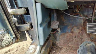 1964 Ford Thunderbird Coupe Driver Left Lower Kick Trim Panel Oem Blue