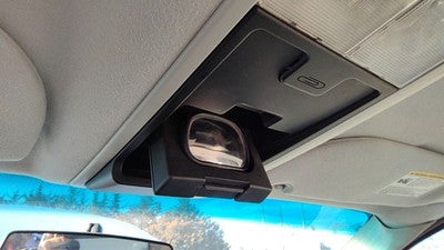 2004-2007 Ford Freestar Center Overhead Console Dome Light Map Lamp Cubby Gray