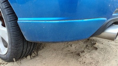 2005 Mazda 3 Driver Left Rear Corner Moulding On Rear Bumper 27B Winning Blue